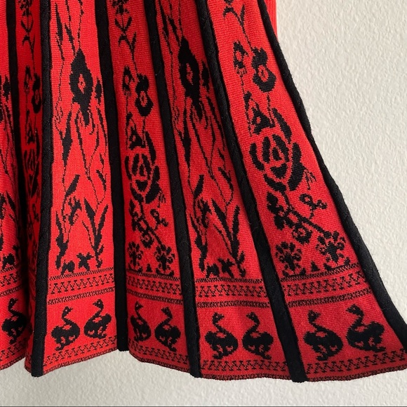 60s Mod K-Pop Lolita Striped Pleated Sweater Mini Dress Peter Pan Collar - Picture 2 of 5